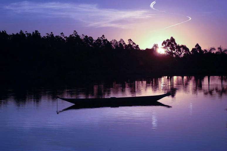 Um dos lagos do hotel Lake Vilas