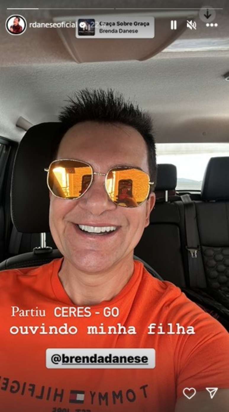 Regis Danese antes do acidente