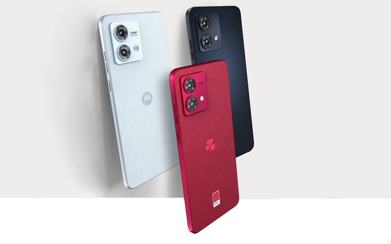 Moto G84 será oferecido em três opções de cor, incluindo o Viva Magenta (Imagem: Motorola)