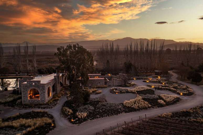 Vista aérea do Angélica Cocina Maestra, o restaurante mais caro da Argentina