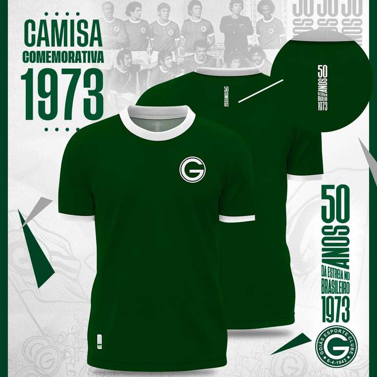 Goiás lança o uniforme retrô em homenagem aos 50 anos da estreia da equipe no Campeonato Brasileiro -