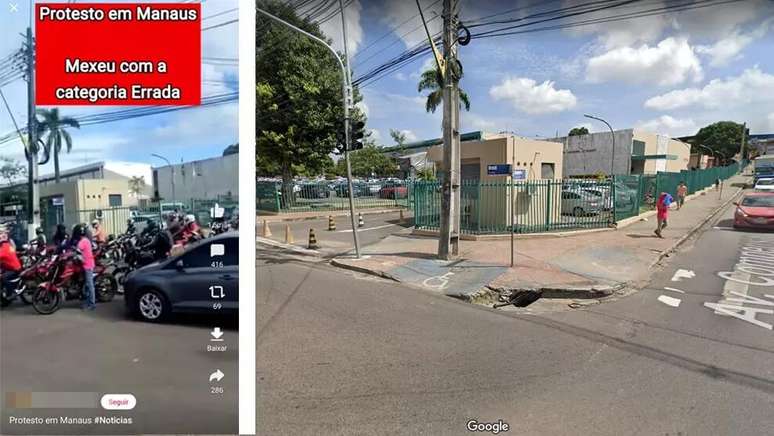 V&iacute;deo em que motoristas de aplicativo pedem por regulamenta&ccedil;&atilde;o de atividades em Manaus circula como se mostrasse manifesta&ccedil;&atilde;o no Nordeste contra o governo Lula