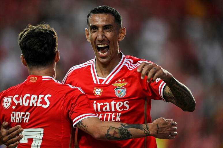 Di María está de volta ao Benfica e é um dos destaques da equipe –