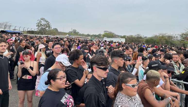 Público no festival The Town no sábado, 2 de setembro de 2023