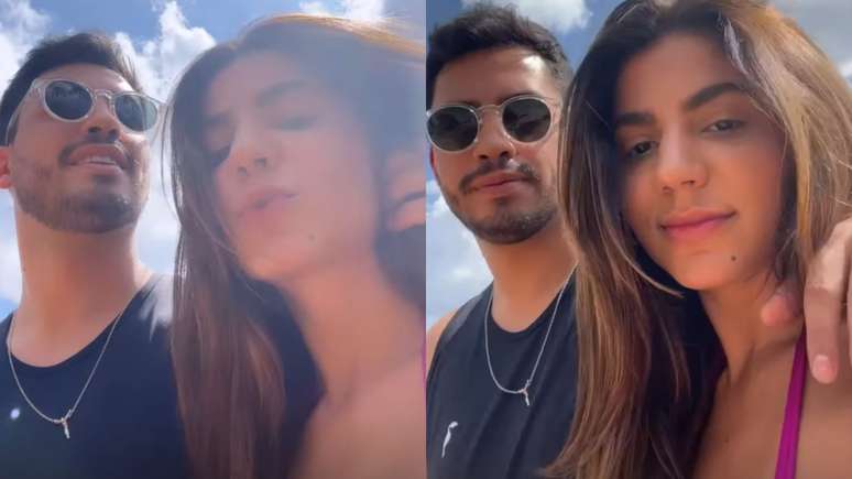 supposed!  Hariany Almeida appears kissing Matheus Vargas