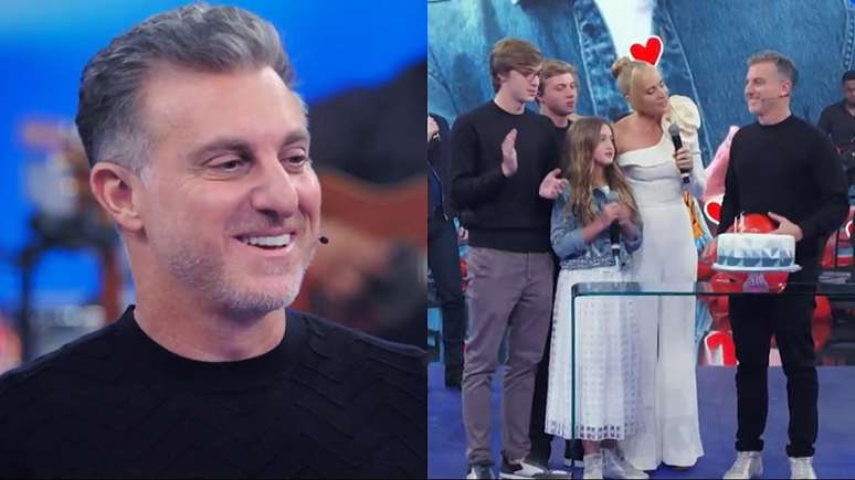 Celebrator, Luciano Huck receives a surprise from family members live: “I love you all”