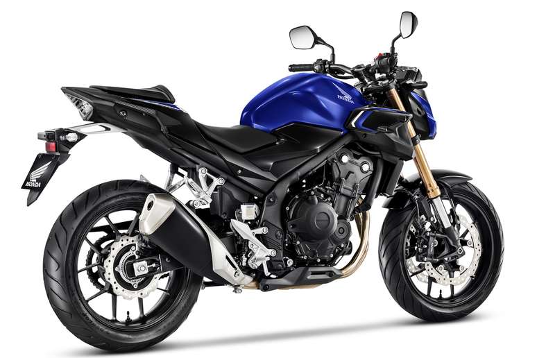 Honda aposta no azul para linha 2024 de CB 500F e CB 500X