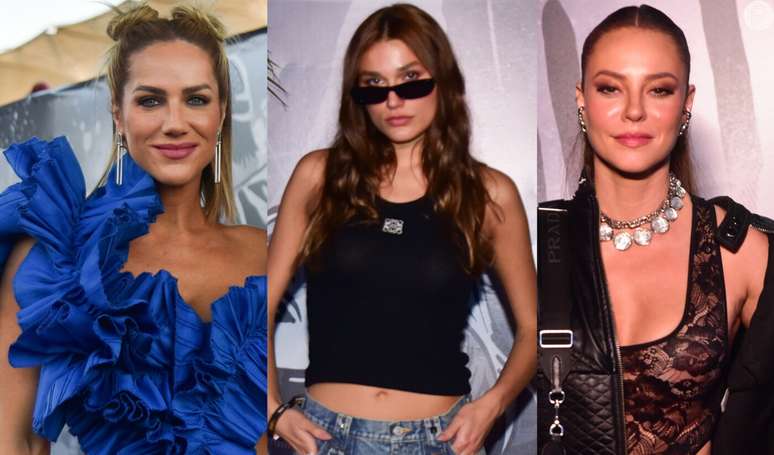 Giovanna Ewbank, Sasha Meneghel e Paolla Oliveira desfilaram looks estilosos pelo The Town.