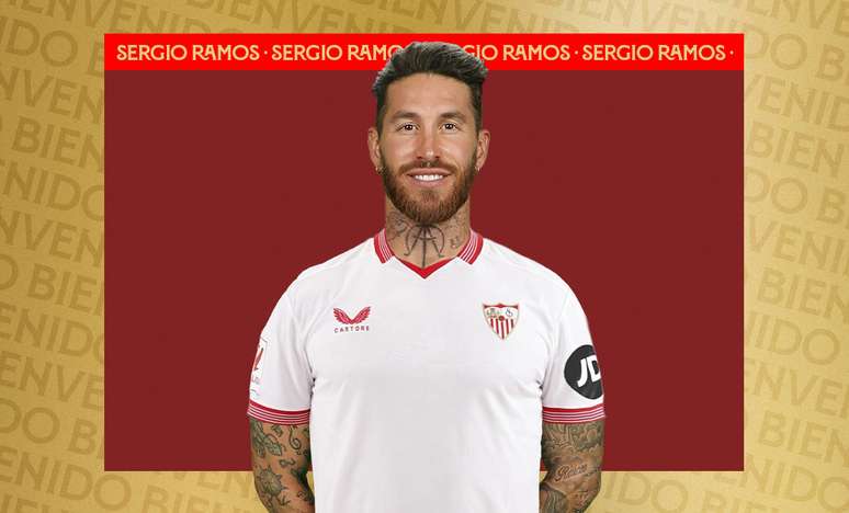 Sérgio Ramos anunciado pelo Sevilla 