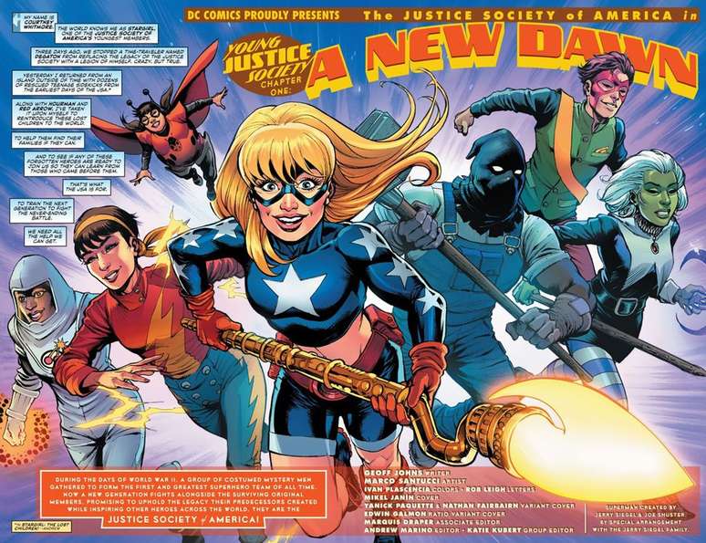 The Lost Children of Stargirl is a new DC project that connects old stories to the publisher's current context (Image: Playback/DC Comics) The Lost Children of Stargirl is a new DC project that connects old stories to the publisher's current context (Image: Playback/DC Comics)