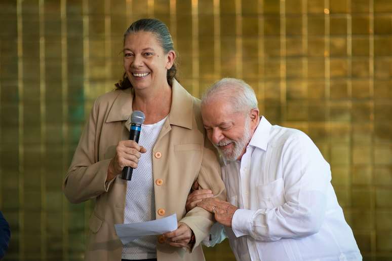 Ana Moser com o presidente Lula 