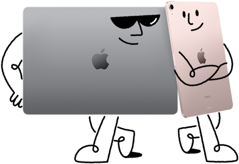 Embora MacBooks também sejam promovidos para estudos, são os iPads quem ganham mais atenção da Apple pelos preços inferiores e alta versatilidade de uso (Imagem: Reprodução/Apple)