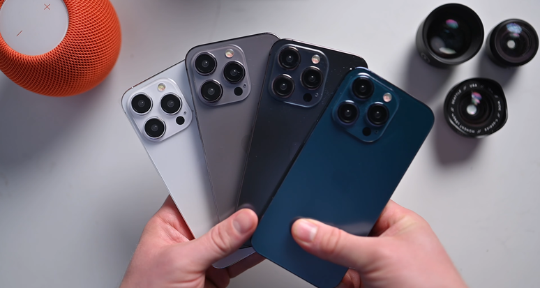 Branco, preto, cinza e azul marinho seriam as supostas cores do iPhone 15 Pro e Pro Max