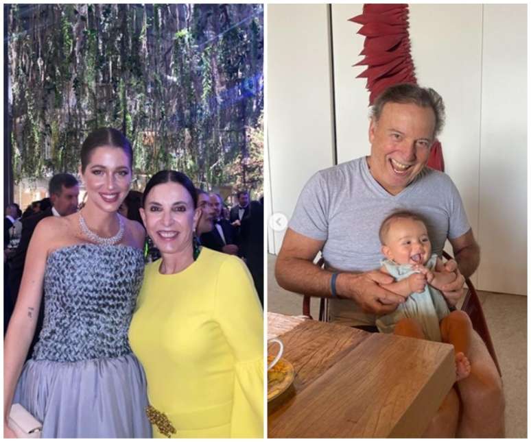 Marcella with her mother-in-law Luciana;  and the entrepreneur Binho with his nephew Vittorio