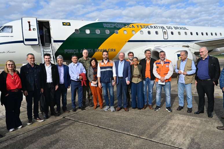 Geraldo Alckmin (PSB) chegou ao Rio Grande do Sul na manhã deste domingo, 10