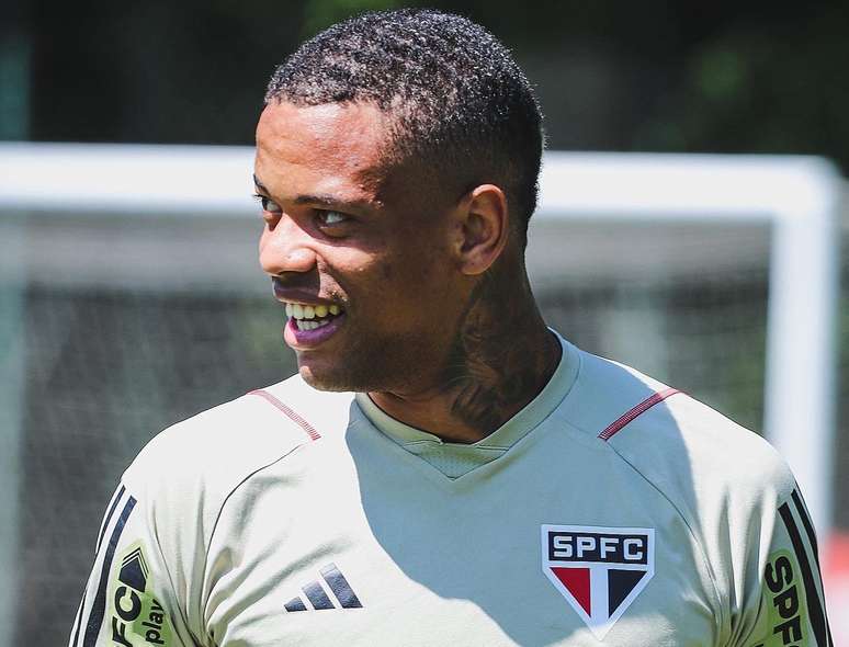 Caio Paulista durante treino do S&atilde;o Paulo 