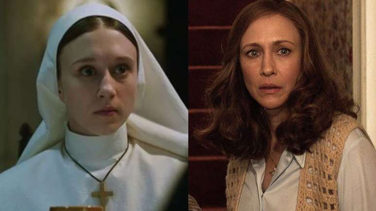 Taissa e Vera Farmiga como Irmã Irene e Lorraine Warren.