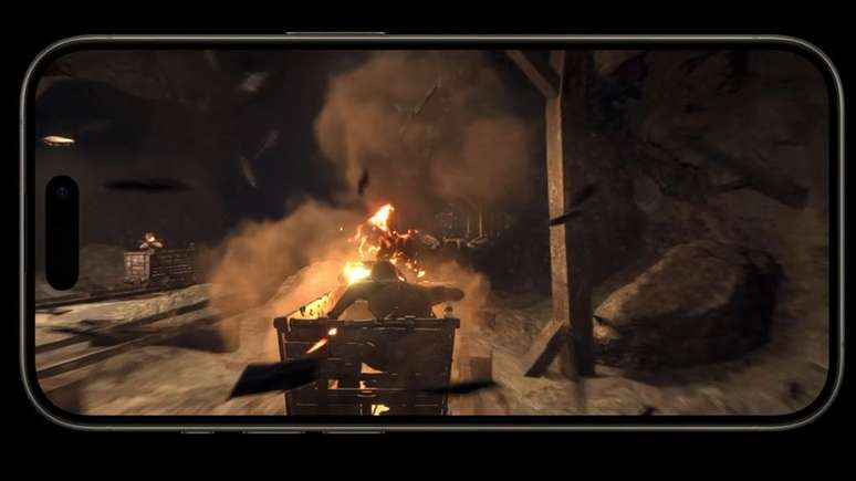 Como novo processador, iPhone 15 Pro receberá títulos AAA em breve, como Resident Evil 4 e Assassin's Creed Mirage. (Imagem: Apple/Reprodução)