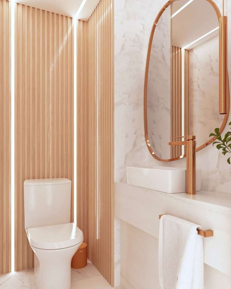 Slatted panels: how to use them in the bedroom, living room, office and bathroom