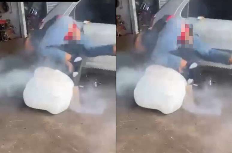 V Deo Mostra Jovem Ser Arremessado Ap S Acionar Airbag De Carro De Prop Sito