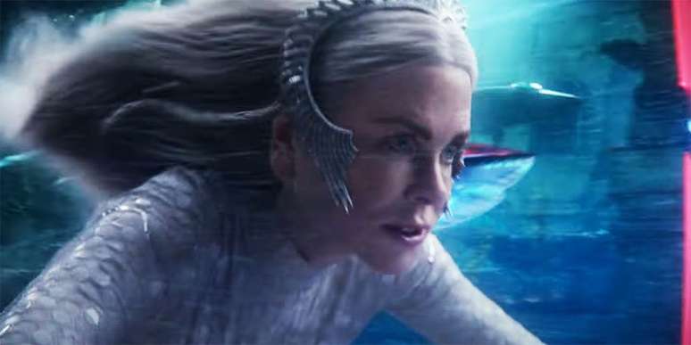 Nicole Kidman já aparece em destaque durante o trailer de Aquaman 2 (Imagem: Reprodução/Warner Bros)