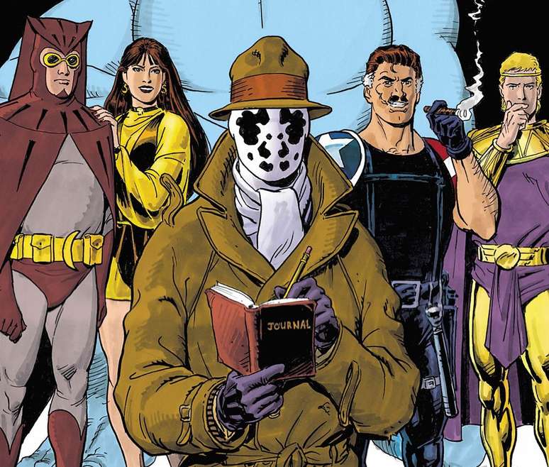 Watchmen nem mesmo teve o nome de Moore nos créditos, mas agora seus royalties vão para o Black Lives Matter (Imagem: Reprodução/DC Comics)