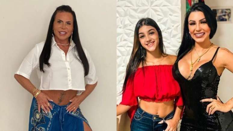 Gretchen, Jenny Miranda e Bia Miranda. Reprodução/Instagram