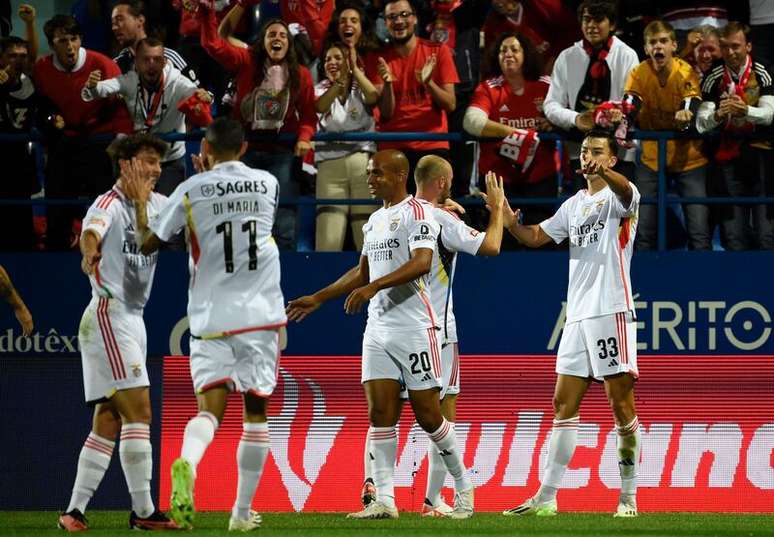 Após perder na estreia, Benfica agora tem quatro vitórias seguidas no Português – MIGUEL RIOPA/AFP via Getty Images