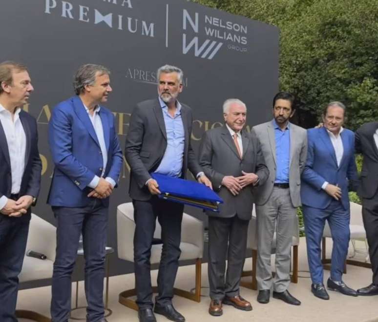 Ricardo Nunes participou de evento de homenagem a Michel Temer em evento de empresários