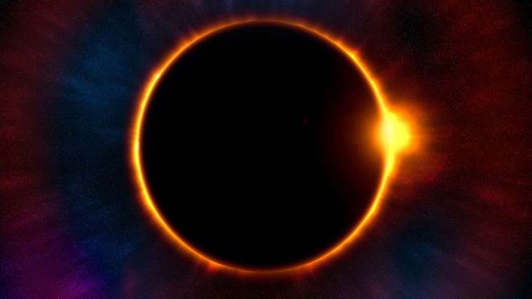Photo of an annular solar eclipse (Image: Reproduction/ipicgr/Pixabay)