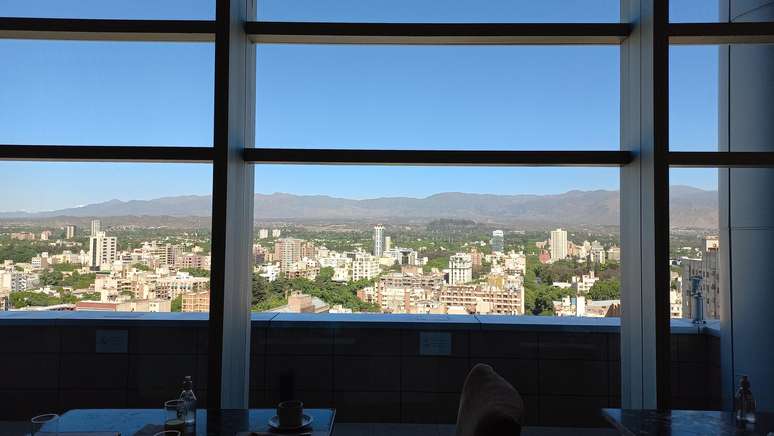 Mendoza vista do terraço do hotel Sheraton