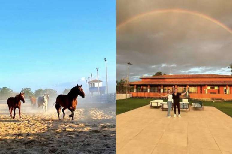 Fazenda-mansão de Wesley Safadão tem gigantesco haras