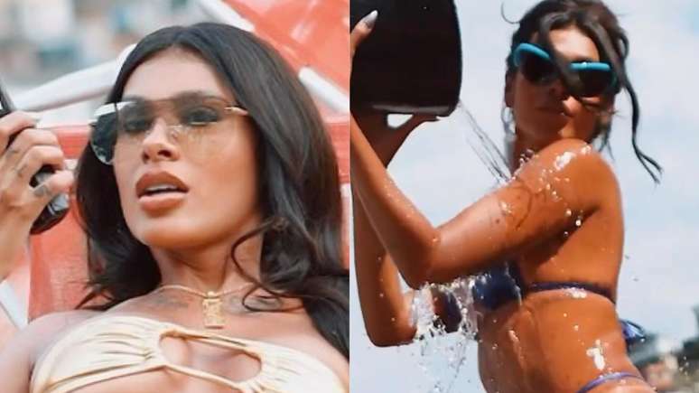 Pocah leaves it all on display in a very daring string bikini