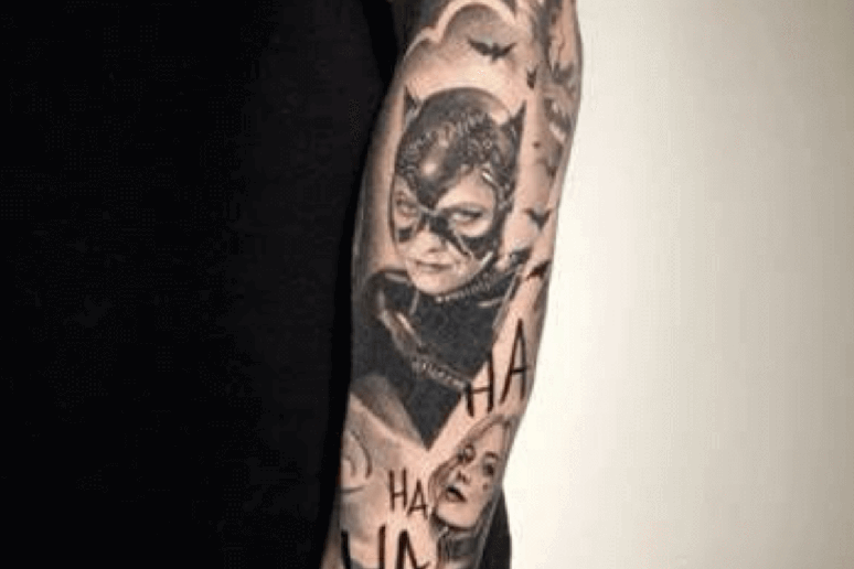 Tattoo of fictional characters 