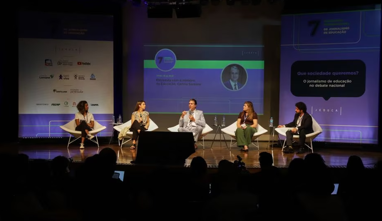 Camilo Santana participou do 7º Congresso Internacional de Jornalismo de Educação, organizado pela Associação de Jornalistas de Educação (Jeduca), em São Paulo.