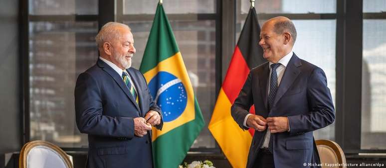 Presidente Lula se reuniu em Nova York com chanceler federal alemão, Olaf Scholz, às margens da Assembleia Geral da ONU