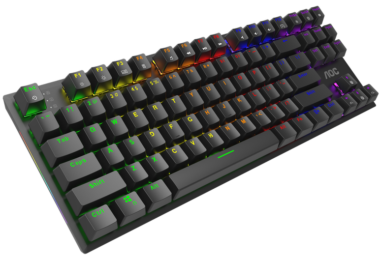 The new GK450 TKL could become an interesting option in the Brazilian market thanks to its low price (Image: Disclosure/AOC) The new GK450 TKL could become an interesting option in the Brazilian market thanks to its low price (Image: Disclosure/AOC)