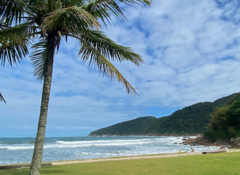 Praia do Guarujá, no litoral de São Paulo