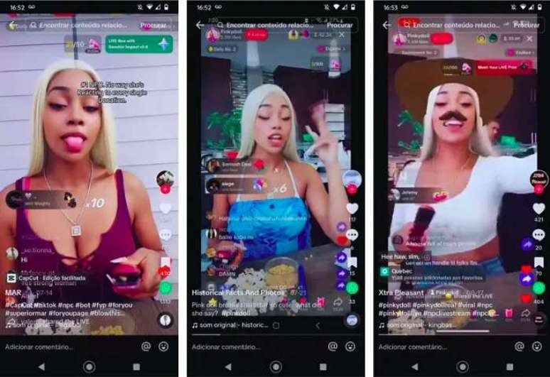 Celebridades respondem com vídeo a pesquisas feitas no app do