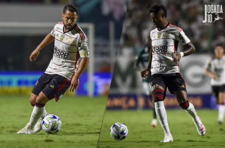 Éverton Ribeiro e Bruno Henrique com a camisa do Flamengo - Foto: Marcelo Cortez/Flamengo
