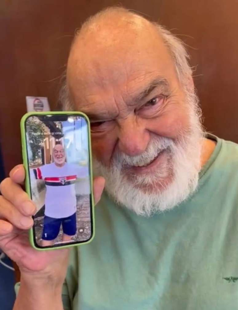 Lima Duarte, a Sao Paulo fan, in a video published on his Instagram on the day the team won the 2023 Copa do Brasil Lima Duarte, a Sao Paulo fan, in a video published on his Instagram on the day the team won the 2023 Copa do Brasil