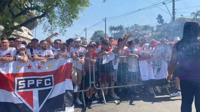 Torcida do São Paulo no Morumbi para acompanhar a grande final 