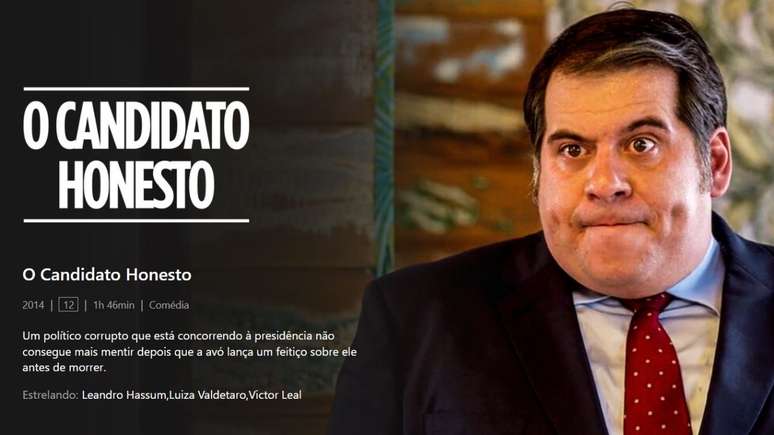 Filme O Candidato Honesto –