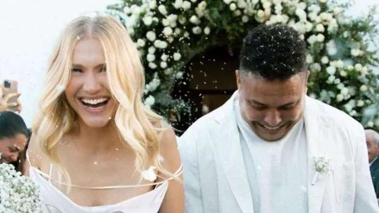 Celina Locks wears very expensive R,000 earrings at her wedding to Ronaldo