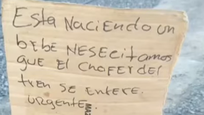 O companheiro de Johandri tentou avisar o maquinista sobre o nascimento para que ele parasse