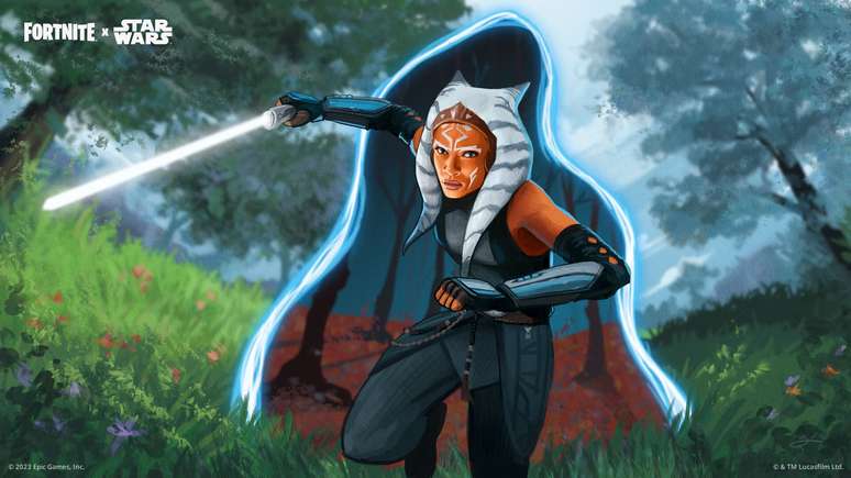 Ahsoka Tano, de Star Wars, chegou ao Fortnite.