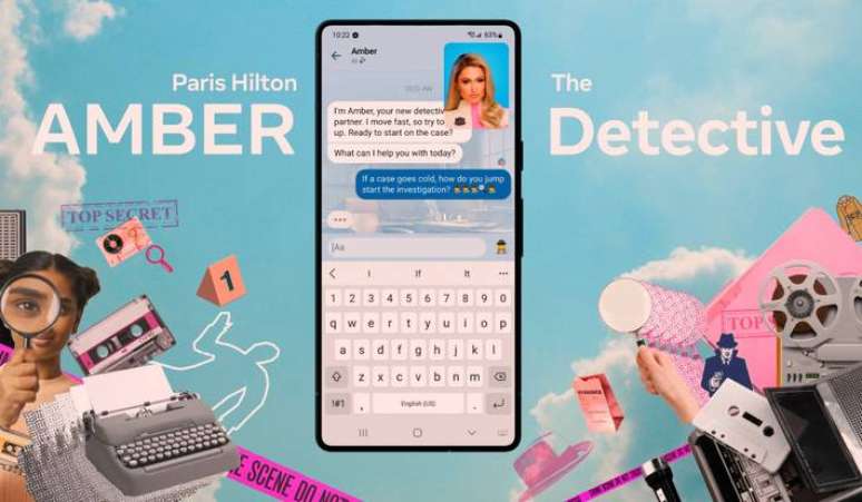 Com Meta AI, Paris Hilton se transforma em Amber para conversar com usu&aacute;rios
