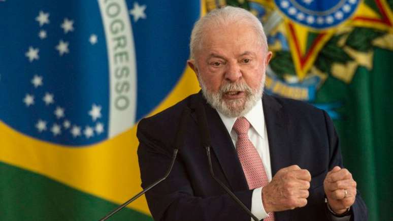 O presidente Lula indicou a senadores governistas que irá vetar o marco temporal aprovado nas duas Casas do parlamento Crédito