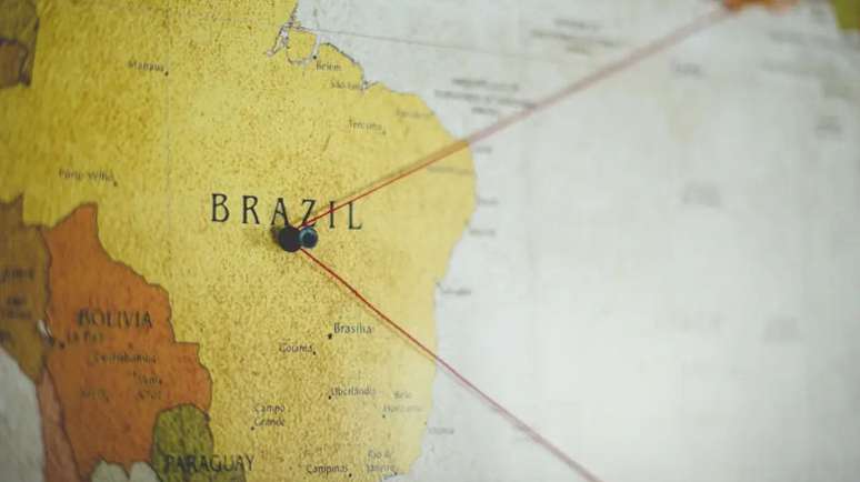Imagem mostra mapa do Brasil.