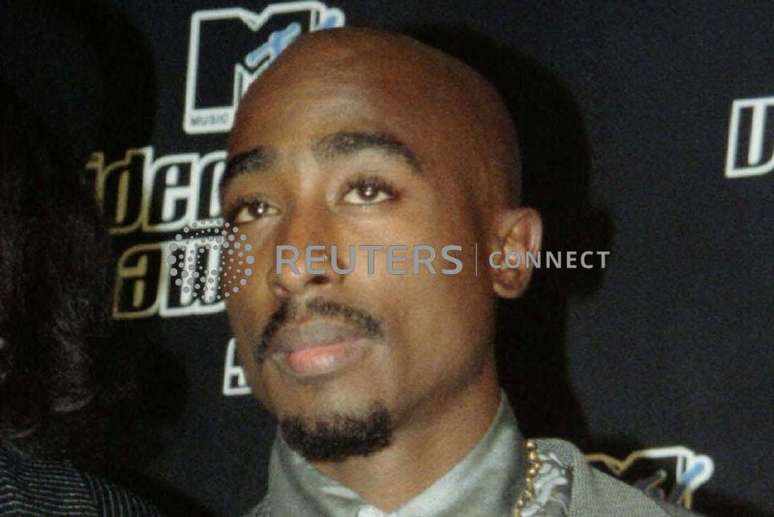 Rapper Tupac Shakur no MTV Music Video Awards em Nova York
04/09/1996
HB/Foto de arquivo